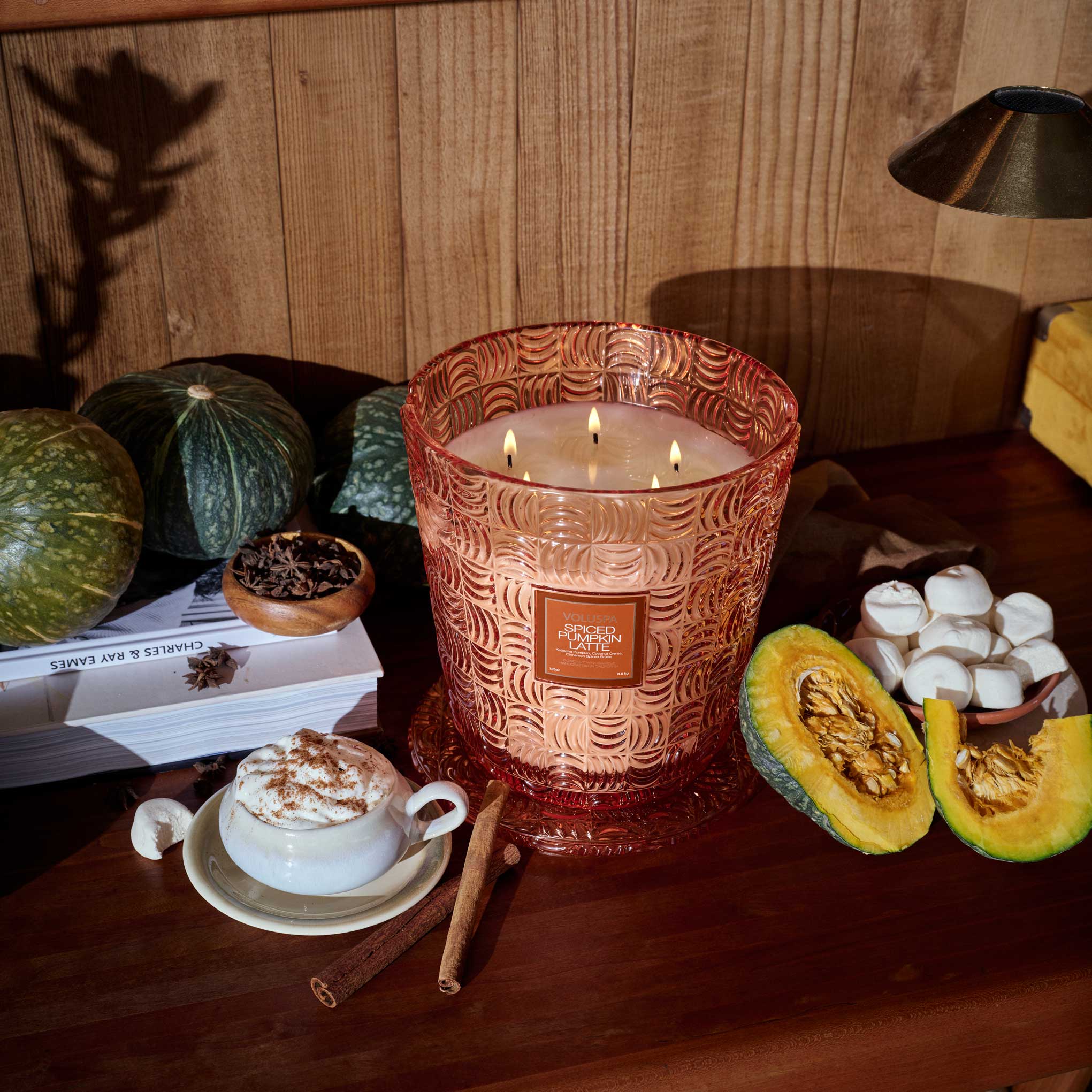 Spiced Pumpkin Latte - 5 Wick Hearth Candle - Image 3