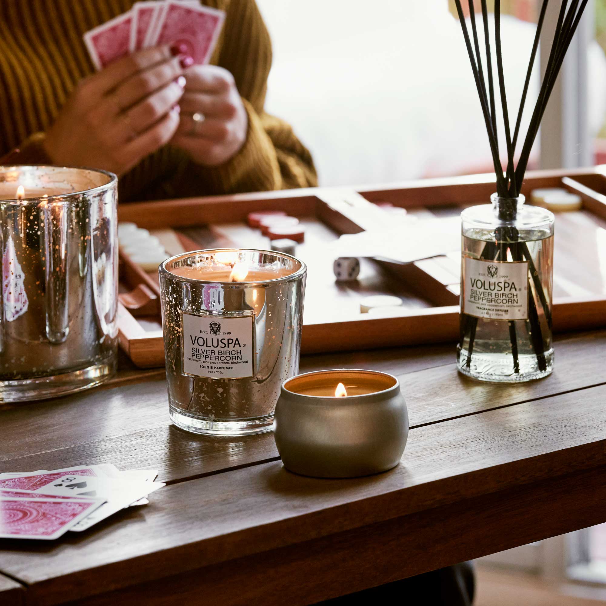 Silver Birch Peppercorn - Mini Tin Candle - Image 2