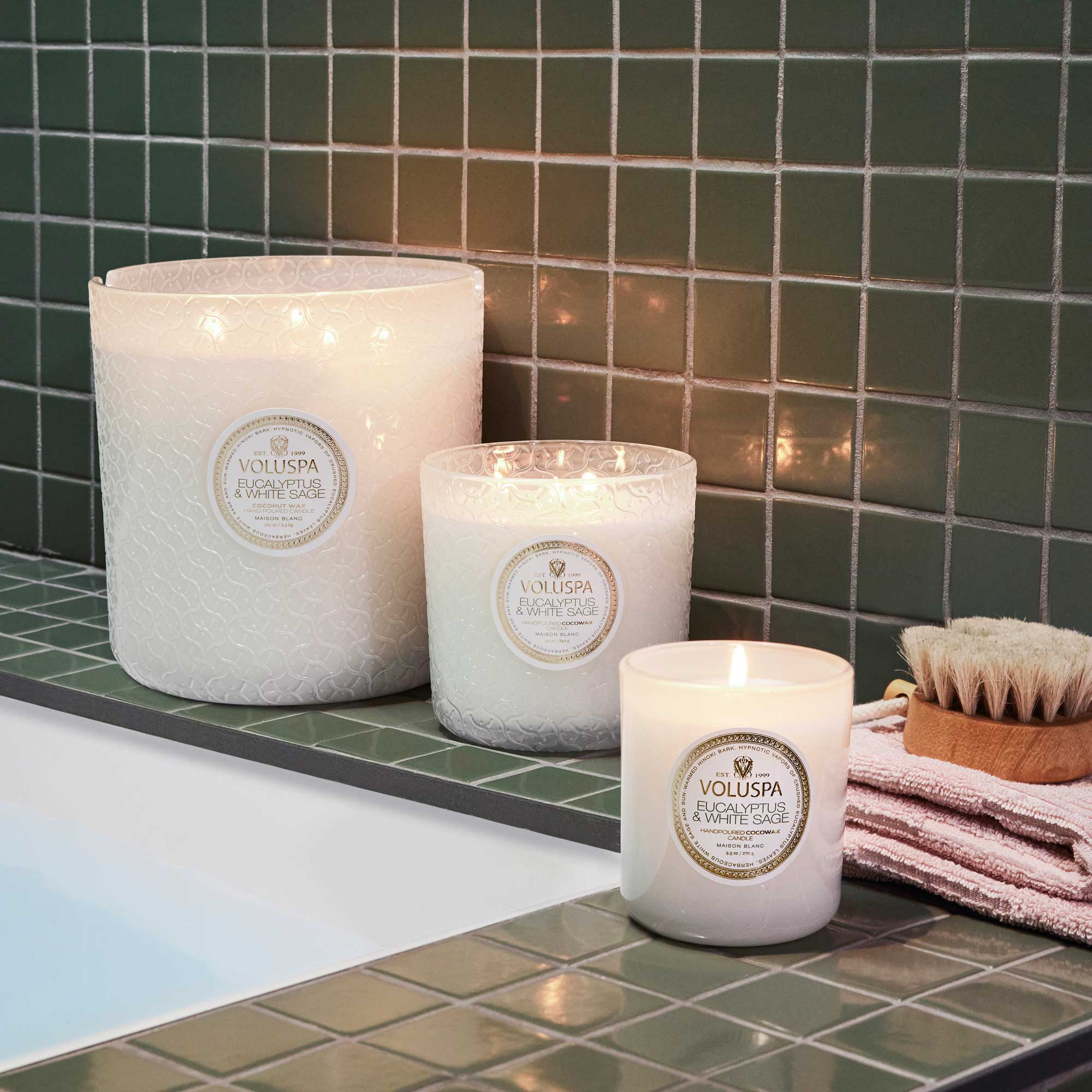 Eucalyptus & White Sage - 5 Wick Hearth Candle - Image 2