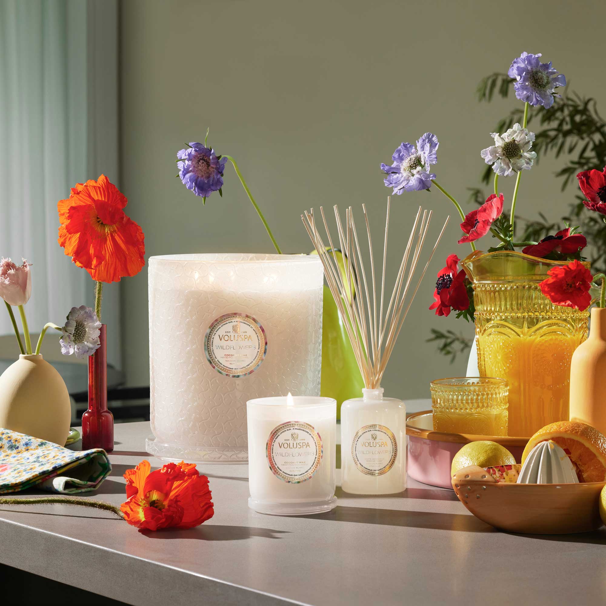 Wildflowers - 5 Wick Hearth Candle - Image 2