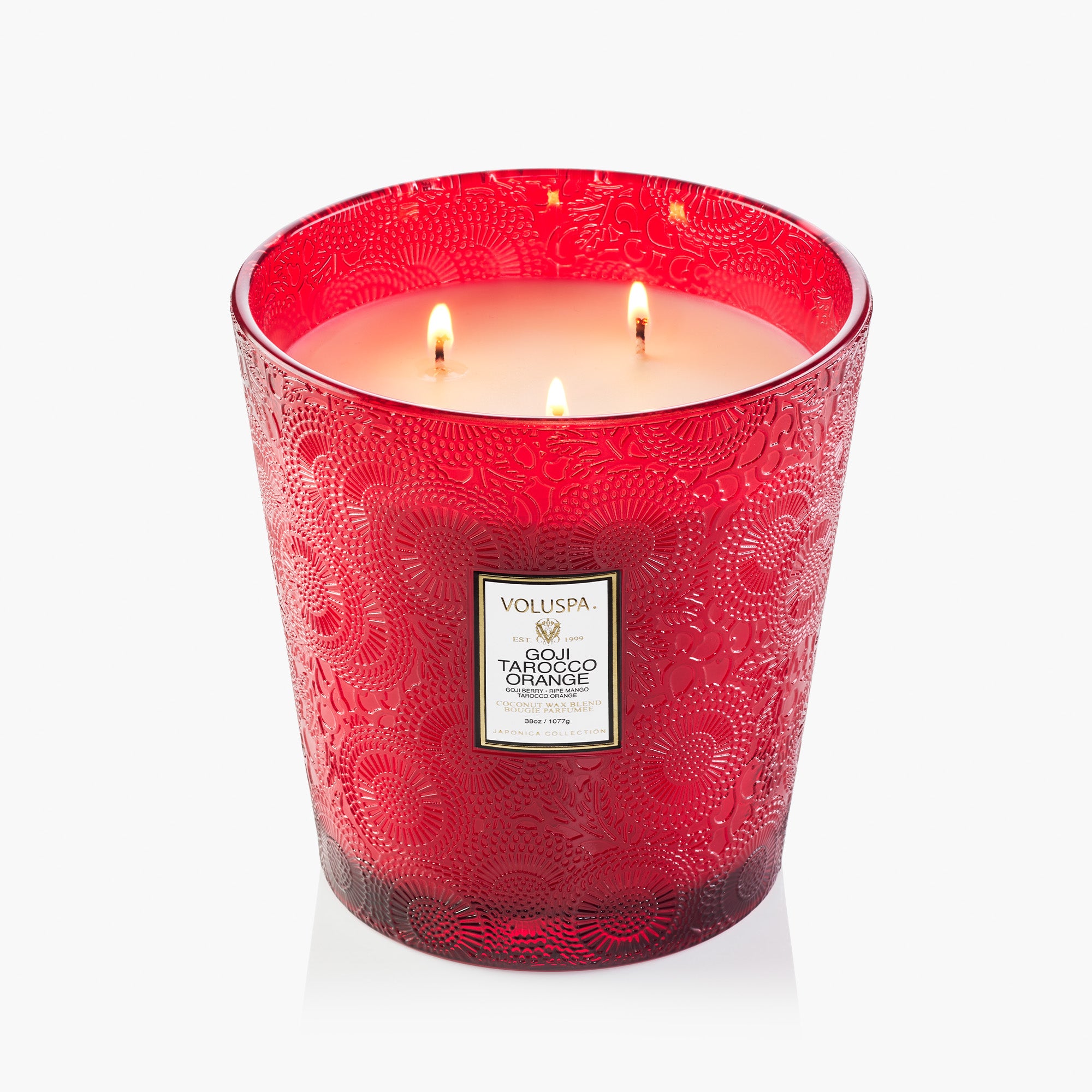 Goji Tarocco Orange - 3 Wick Hearth Candle - Image 3