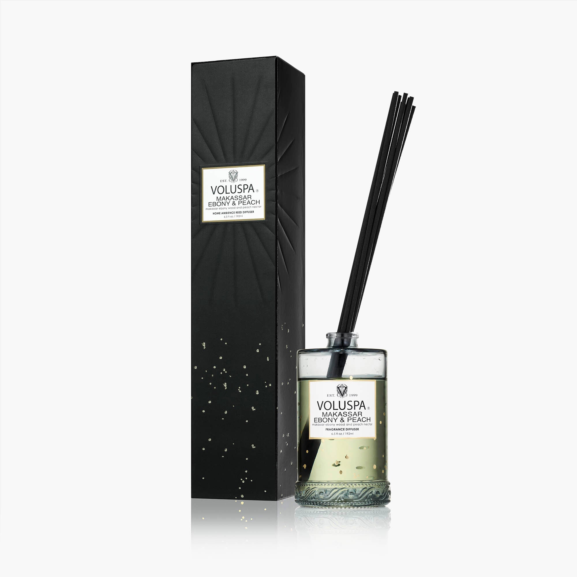 Makassar Ebony & Peach - Reed Diffuser
