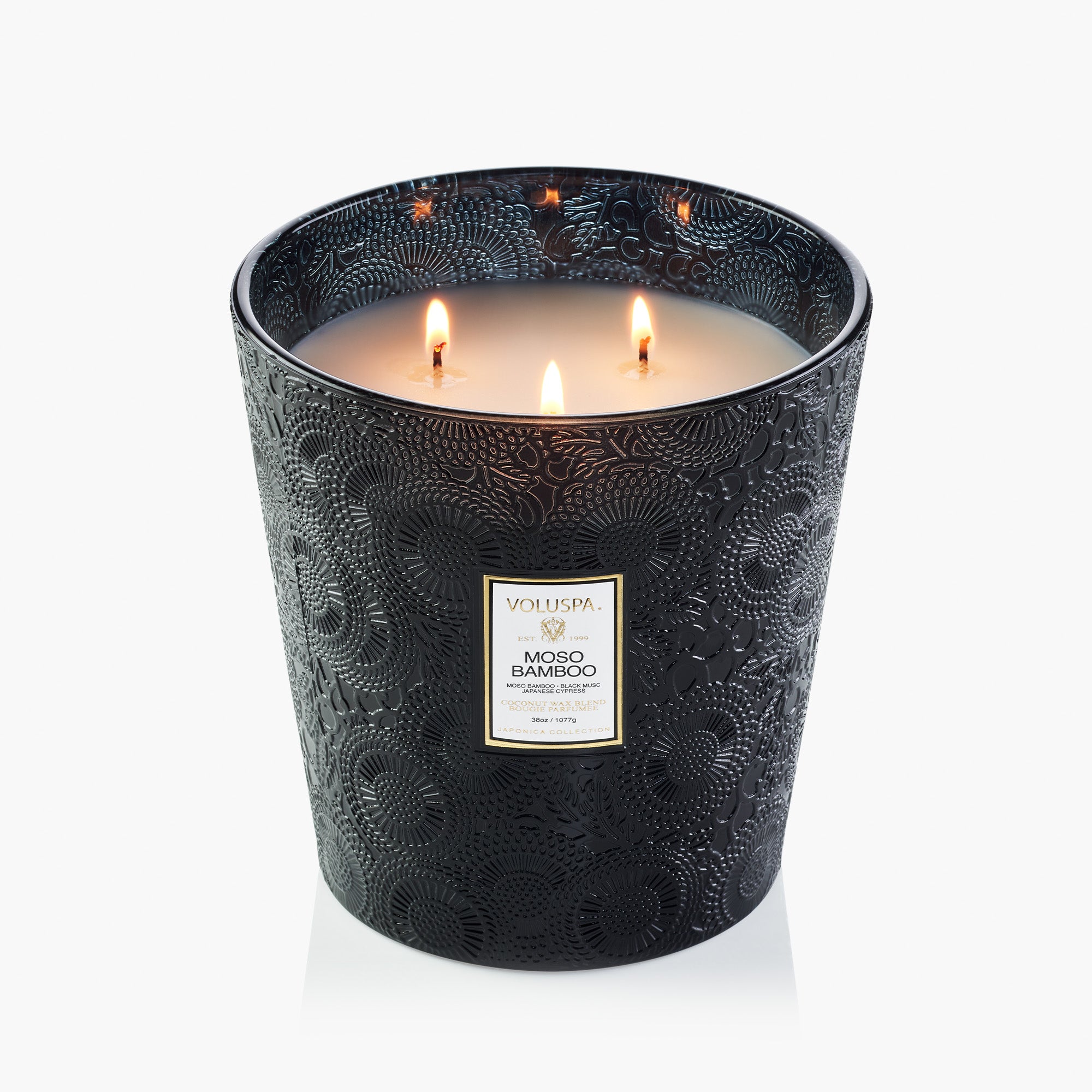 Moso Bamboo - 3 Wick Hearth Candle - Image 3