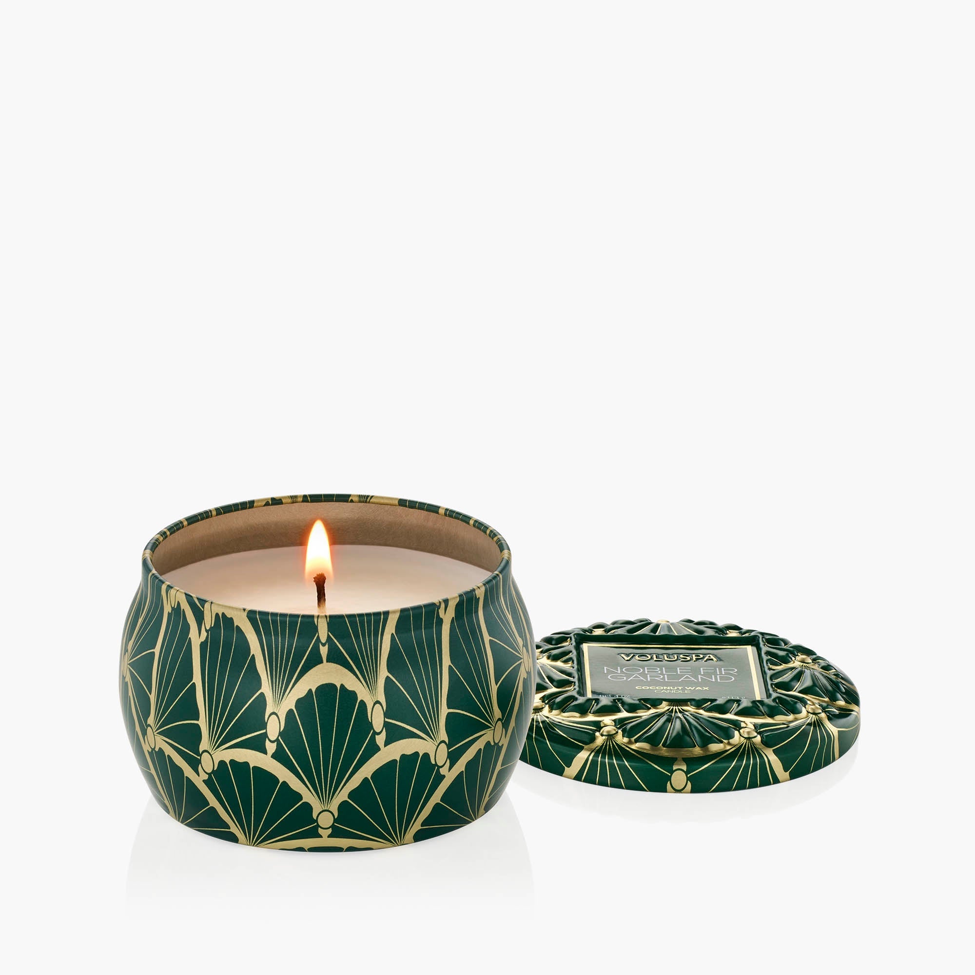 Noble Fir Garland - Mini Tin Candle - Image 4
