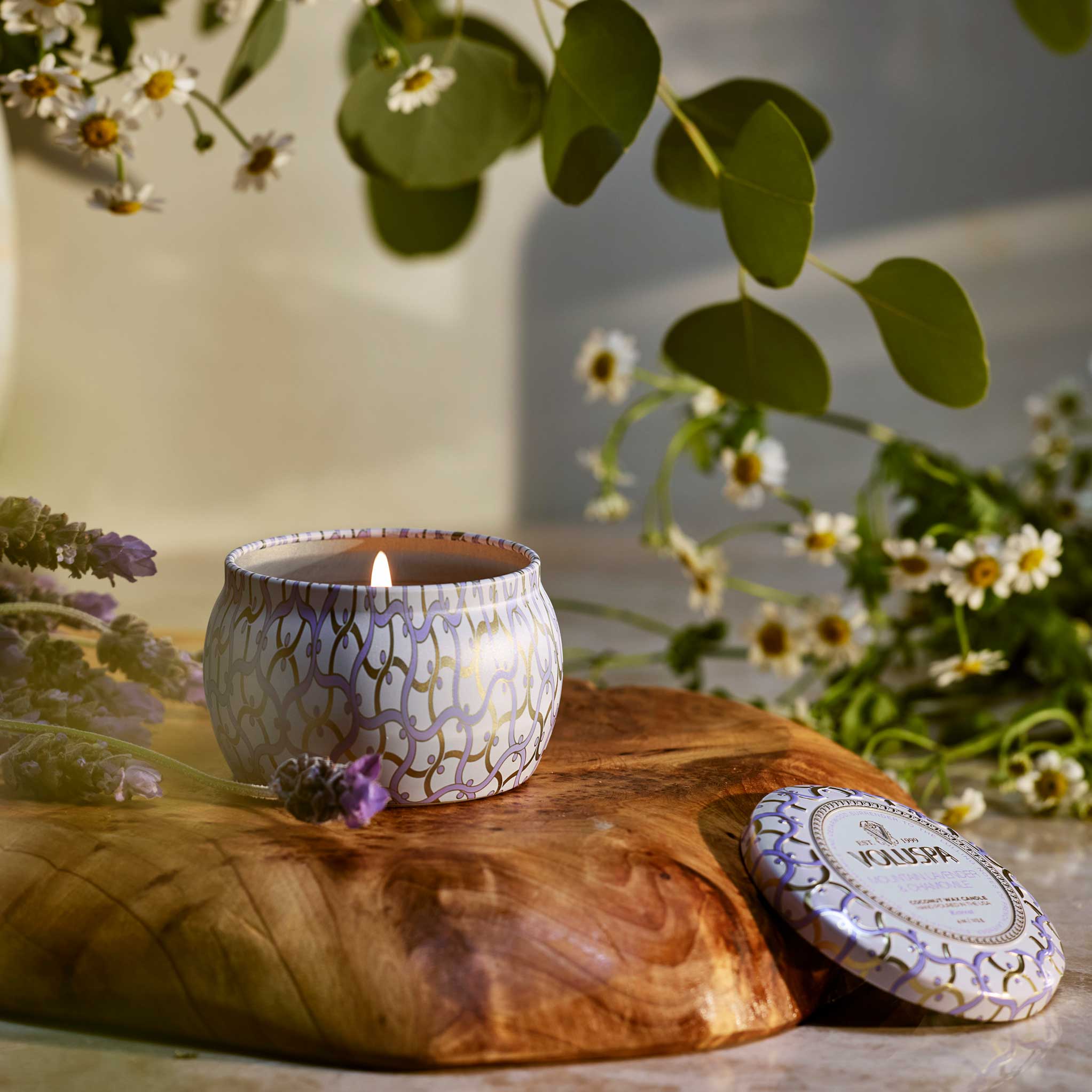 Mountain Lavender & Chamomile - Mini Tin Candle - Image 3