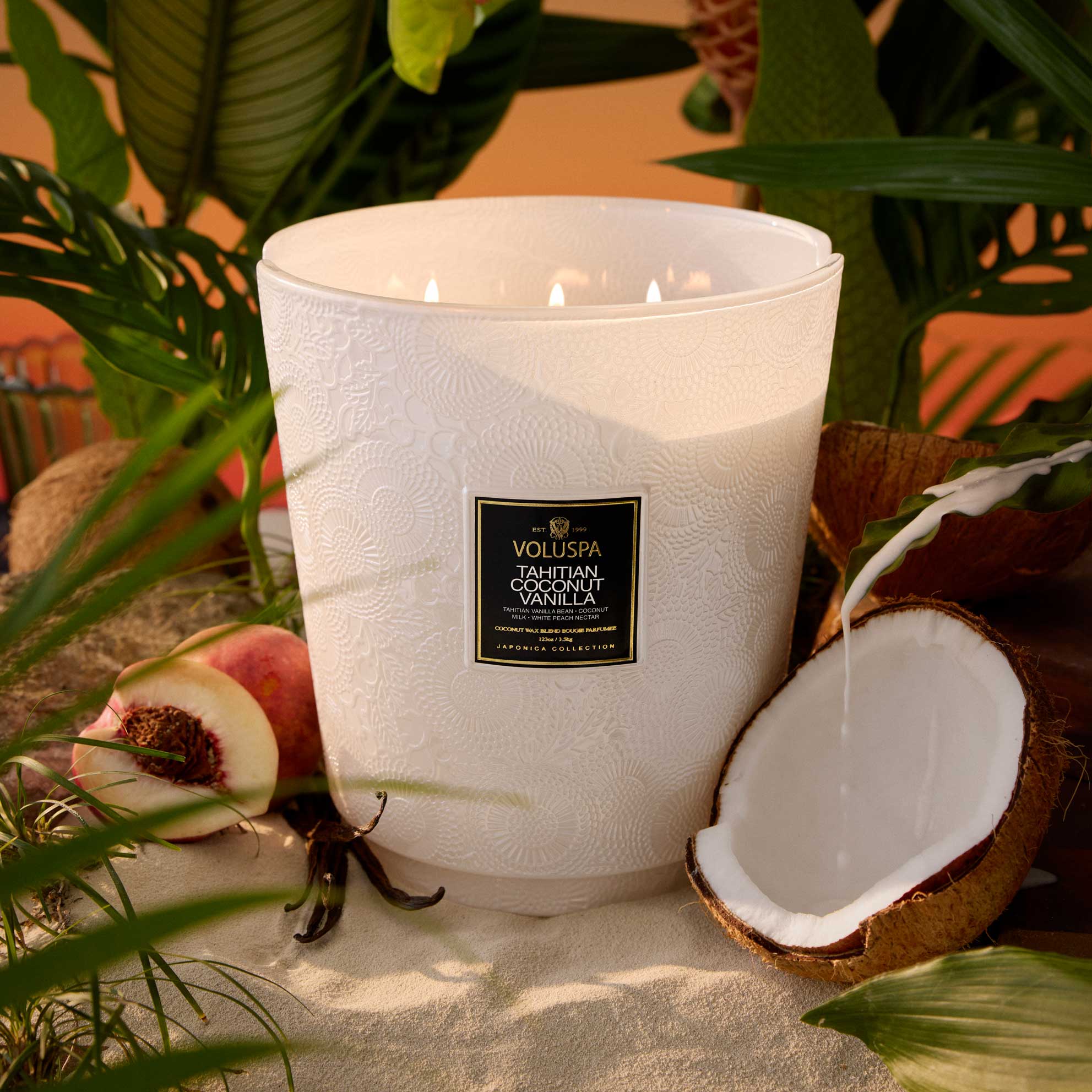 Tahitian Coconut Vanilla - 5 Wick Hearth Candle - Image 3